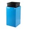 Alpine Industries Square Recycling Bin, 29 Gallons, Blue Can, Square Opening Lid, for Trash ALP4450-KIT-BLU-S-TR - alternate 4